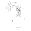 Strgalo, avtomatska rotacijska krtača za govedo (220V, 0,18KW)